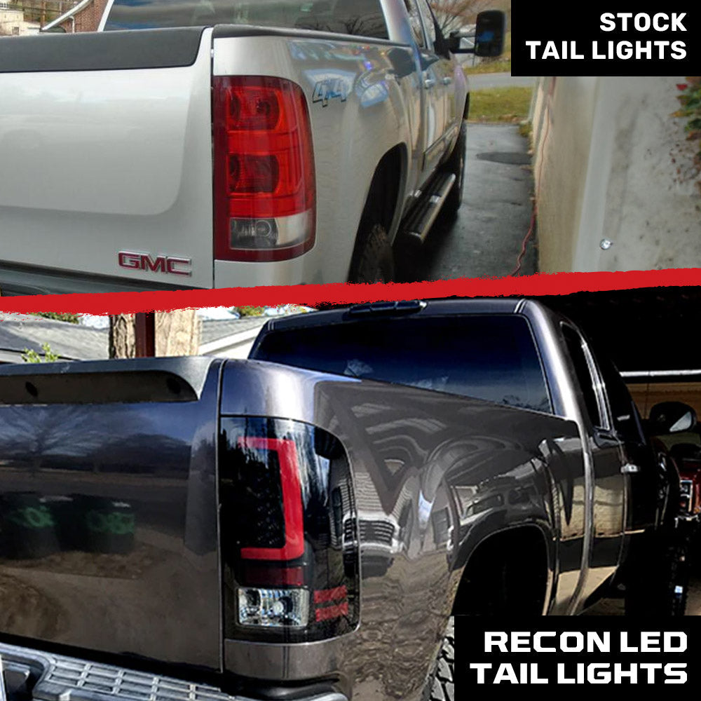 GMC Sierra 07-13 (Single Wheel Trucks) Tail Lights Ultra Bright OLED Running DRL Lights - Multiple Lens