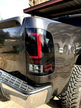 GMC Sierra 07-13 (Single Wheel Trucks) Tail Lights Ultra Bright OLED Running DRL Lights - Multiple Lens