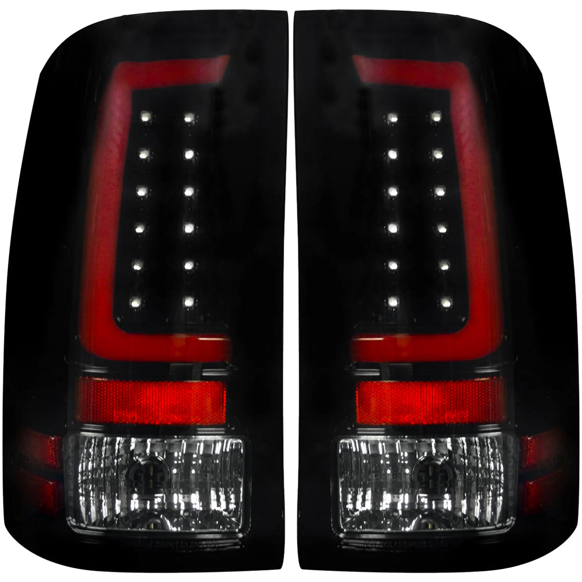 GMC Sierra 07-13 (Single Wheel Trucks) Tail Lights Ultra Bright OLED Running DRL Lights - Multiple Lens