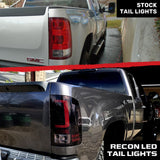 GMC Sierra 07-13 (Single Wheel Trucks) Tail Lights Ultra Bright OLED Running DRL Lights - Multiple Lens
