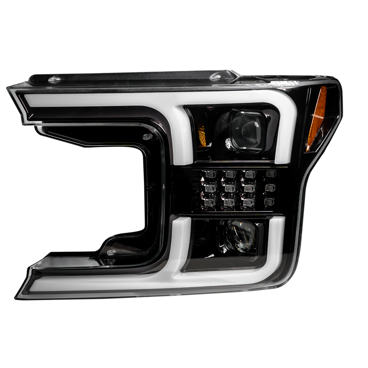 Ford F150 18-20 Projector Headlights OLED DRL Scanning LED Turn Signals (Replaces Factory Halogen Headlights) - Multiple Styles