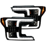 Ford F150 18-20 Projector Headlights OLED DRL Scanning LED Turn Signals (Replaces Factory Halogen Headlights) - Multiple Styles