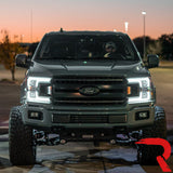 Ford F150 18-20 Projector Headlights OLED DRL Scanning LED Turn Signals (Replaces Factory Halogen Headlights) - Multiple Styles