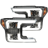 Ford F150 18-20 Projector Headlights OLED DRL Scanning LED Turn Signals (Replaces Factory Halogen Headlights) - Multiple Styles
