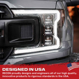 Ford F150 18-20 LED Projector Headlights OLED DRL Scanning LED Turn Signals (Replaces Factory Halogen Headlights) - Multiple Styles