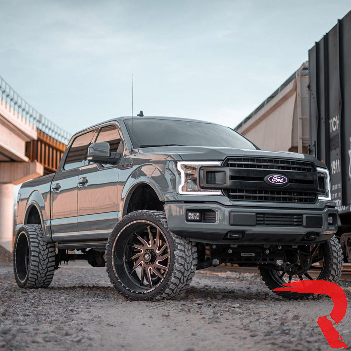 Ford F150 18-20 LED Projector Headlights OLED DRL Scanning LED Turn Signals (Replaces Factory Halogen Headlights) - Multiple Styles