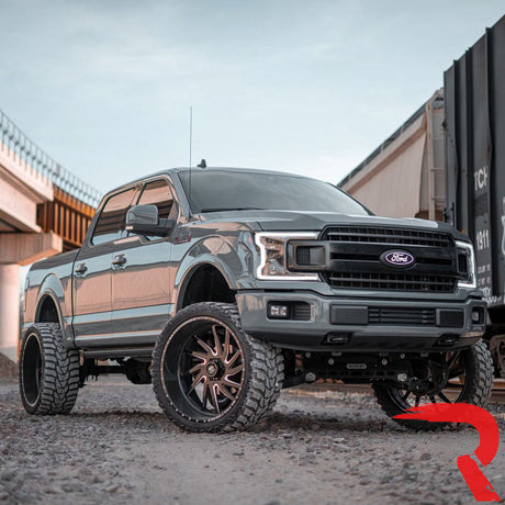 Ford F150 18-20 LED Projector Headlights OLED DRL Scanning LED Turn Signals (Replaces Factory Halogen Headlights) - Multiple Styles