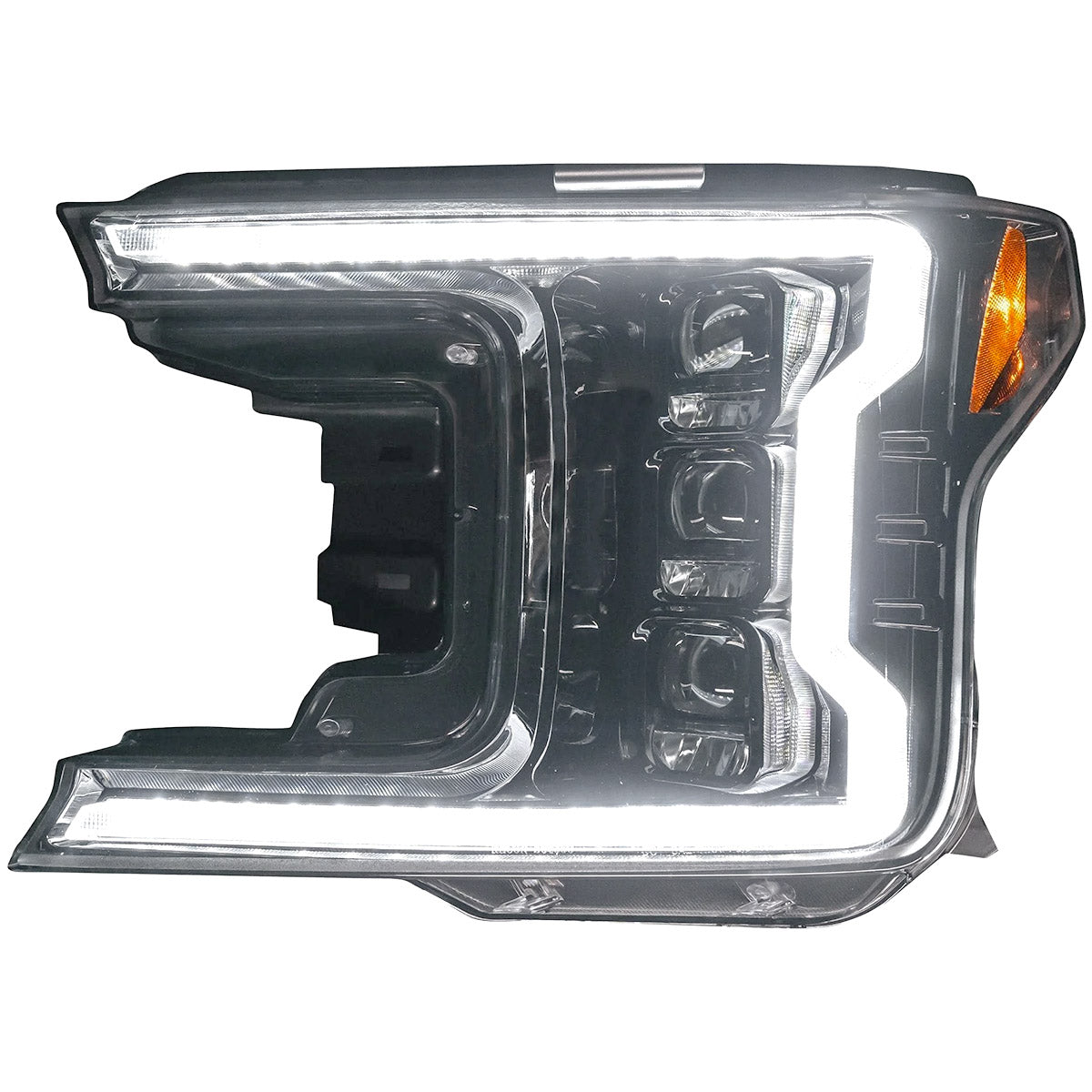 Ford F150 18-20 LED Projector Headlights OLED DRL Scanning LED Turn Signals (Replaces Factory Halogen Headlights) - Multiple Styles
