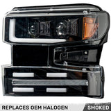 Chevy Silverado 19-21 1500 (4th Gen) Projector Headlights OLED Halos, DRL Scanning Turn Signals - Multiple Styles