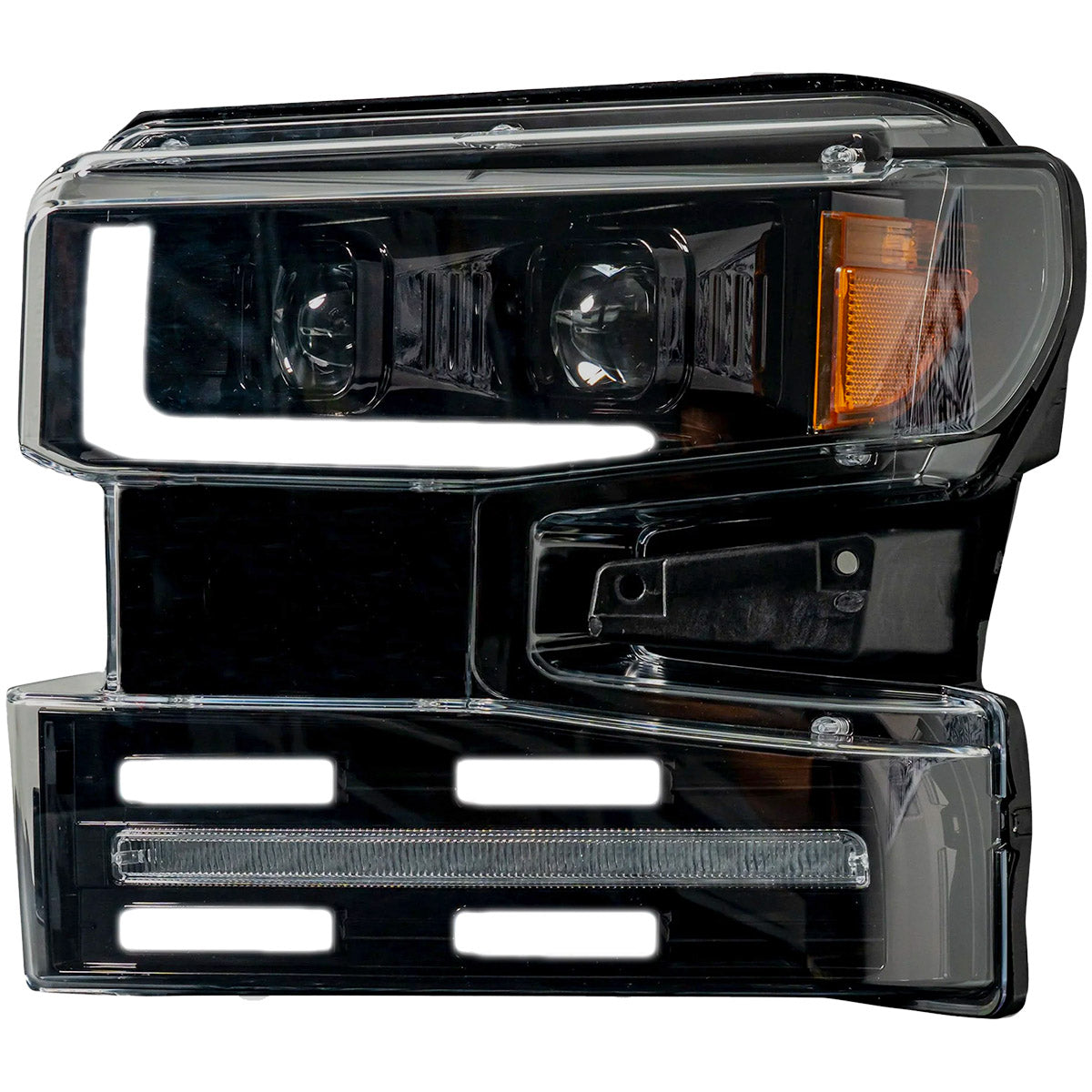 Chevy Silverado 19-21 1500 (4th Gen) Projector Headlights OLED Halos, DRL Scanning Turn Signals - Multiple Styles