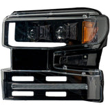 Chevy Silverado 19-21 1500 (4th Gen) Projector Headlights OLED Halos, DRL Scanning Turn Signals - Multiple Styles