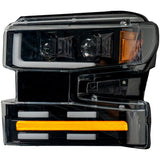 Chevy Silverado 19-21 1500 (4th Gen) Projector Headlights OLED Halos, DRL Scanning Turn Signals - Multiple Styles