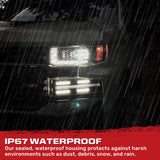 Chevy Silverado 19-21 1500 (4th Gen) Projector Headlights OLED Halos, DRL Scanning Turn Signals - Multiple Styles