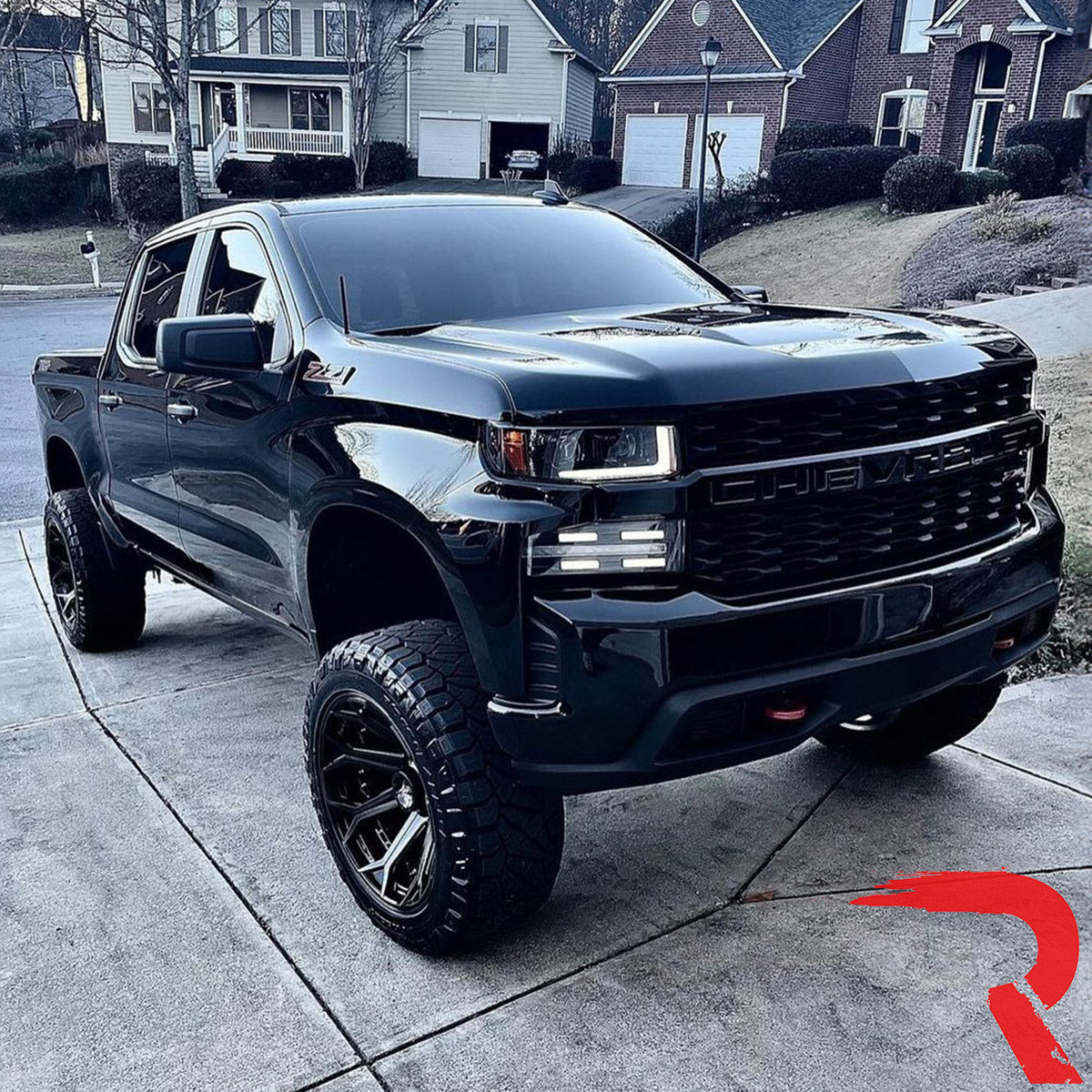 Chevy Silverado 19-21 1500 (4th Gen) Projector Headlights OLED Halos, DRL Scanning Turn Signals - Multiple Styles