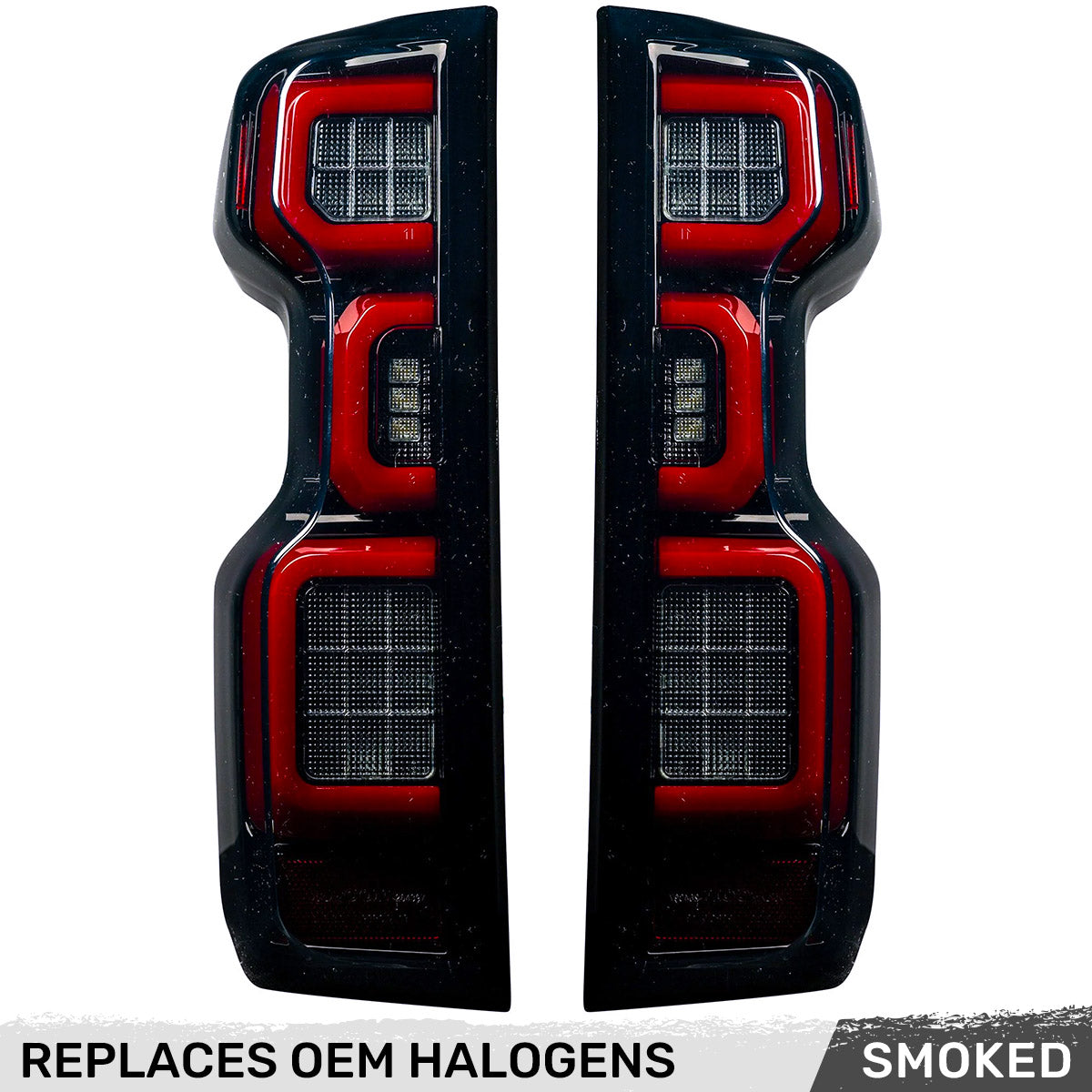 Chevy Silverado 1500 19-26 Ultra Bright OLED Tail Lights (Replaces Factory/OEM Halogen Tail Lights Only) - Multiple Lens