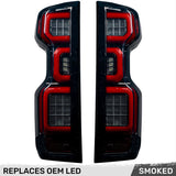 Chevy Silverado 2500/3500 20-23 Ultra Bright OLED Tail Lights (Replaces Factory/OEM LED Tail Lights Only) - Multiple Lens