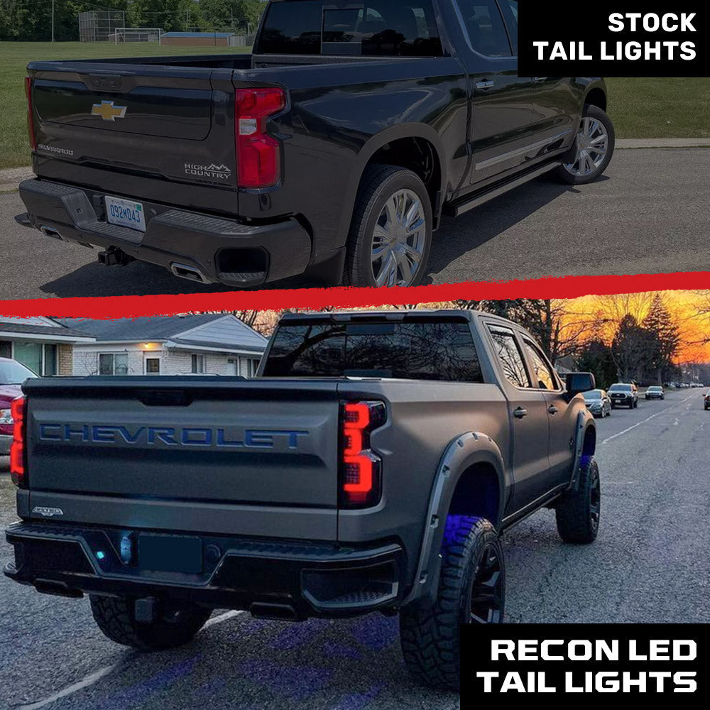 Chevy Silverado 2500/3500 20-23 Ultra Bright OLED Tail Lights (Replaces Factory/OEM LED Tail Lights Only) - Multiple Lens