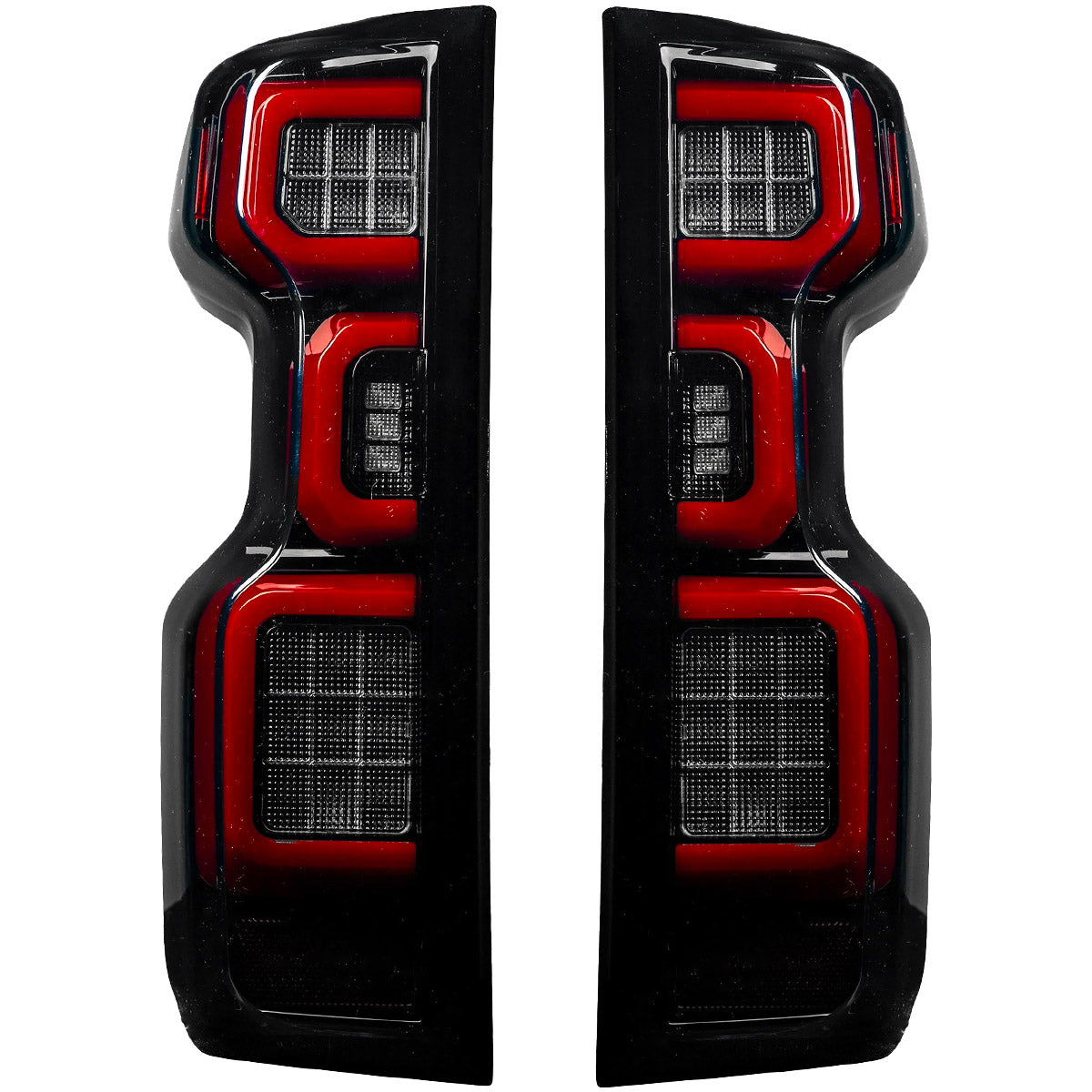Chevy Silverado 1500 19-26 Ultra Bright OLED Tail Lights (Replaces Factory/OEM Halogen Tail Lights Only) - Multiple Lens