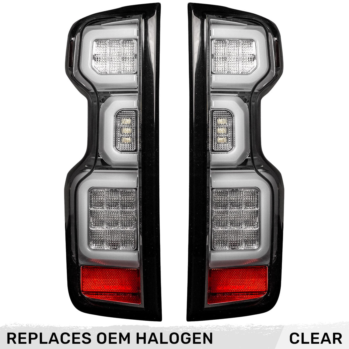 Chevy Silverado 2500/3500 24-26 Ultra Bright OLED Tail Lights (Replaces Factory/OEM Halogen Tail Lights Only) - Multiple Lens
