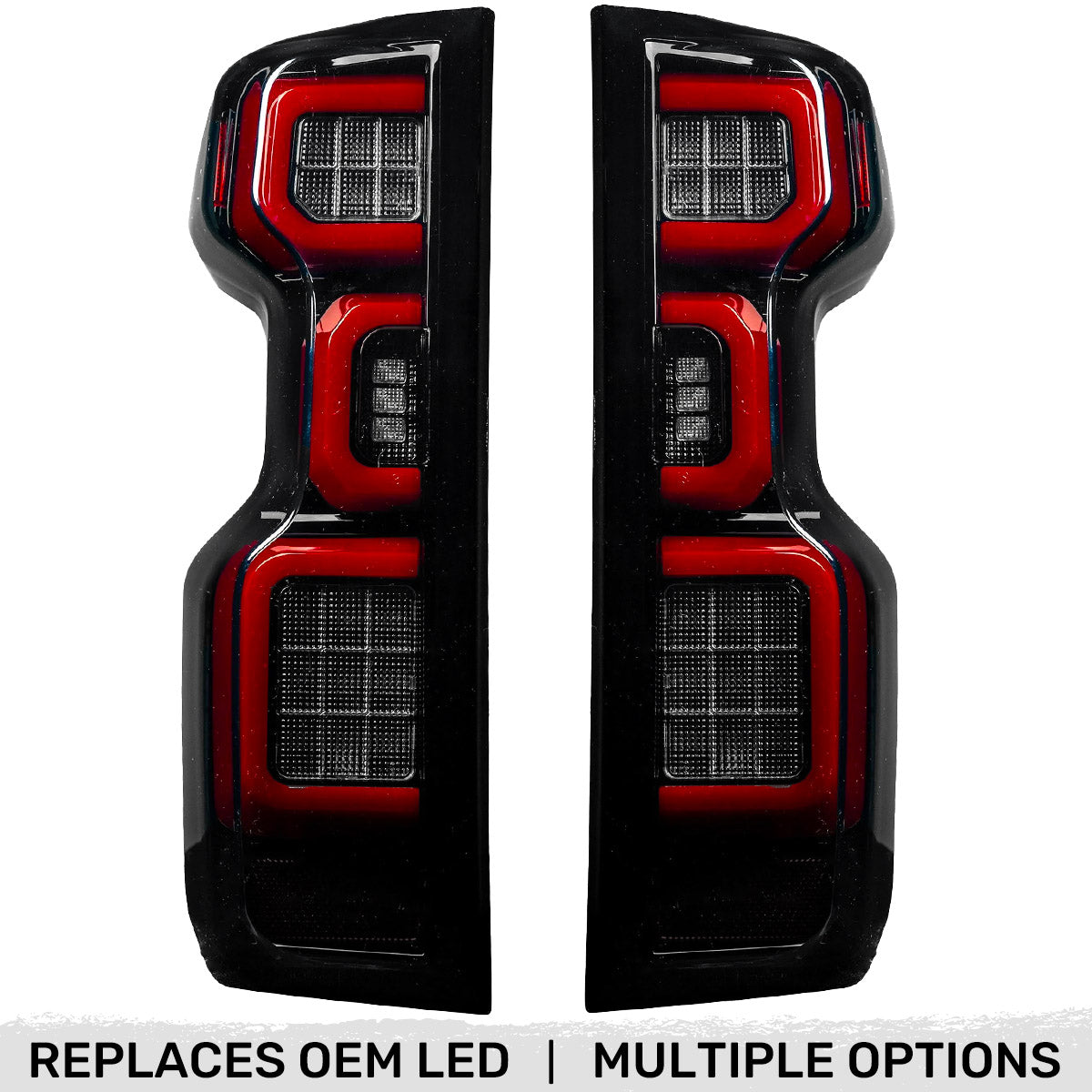 Chevy Silverado 2500/3500 20-23 Ultra Bright OLED Tail Lights (Replaces Factory/OEM LED Tail Lights Only) - Multiple Lens