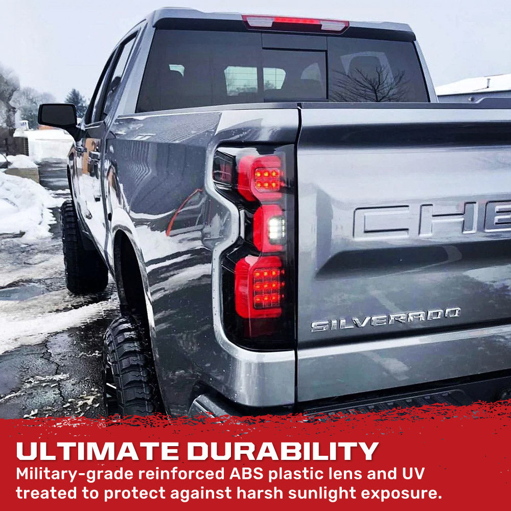 Chevy Silverado 2500/3500 24-26 Ultra Bright OLED Tail Lights (Replaces Factory/OEM LED Tail Lights Only) - Multiple Lens