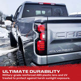 Chevy Silverado 2500/3500 24-26 Ultra Bright OLED Tail Lights (Replaces Factory/OEM LED Tail Lights Only) - Multiple Lens