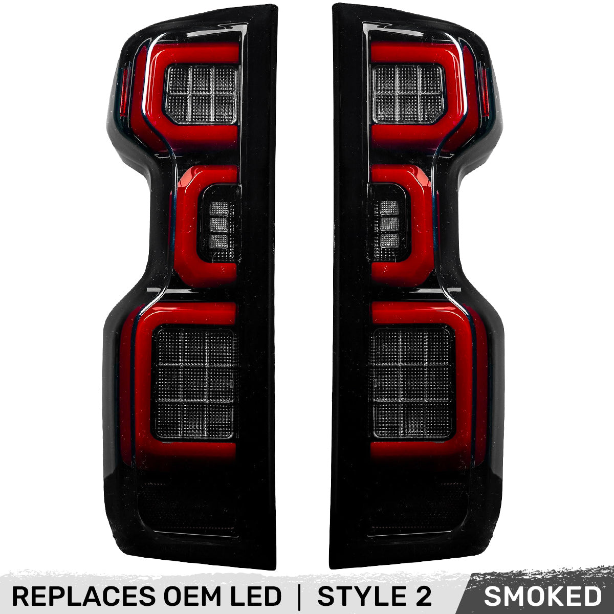 Chevy Silverado 2500/3500 24-26 Ultra Bright OLED Tail Lights (Replaces Factory/OEM LED Tail Lights Only) - Multiple Lens