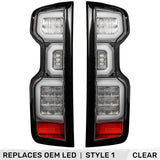 Chevy Silverado 2500/3500 24-26 Ultra Bright OLED Tail Lights (Replaces Factory/OEM LED Tail Lights Only) - Multiple Lens