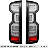 Chevy Silverado 2500/3500 24-26 Ultra Bright OLED Tail Lights (Replaces Factory/OEM LED Tail Lights Only) - Multiple Lens