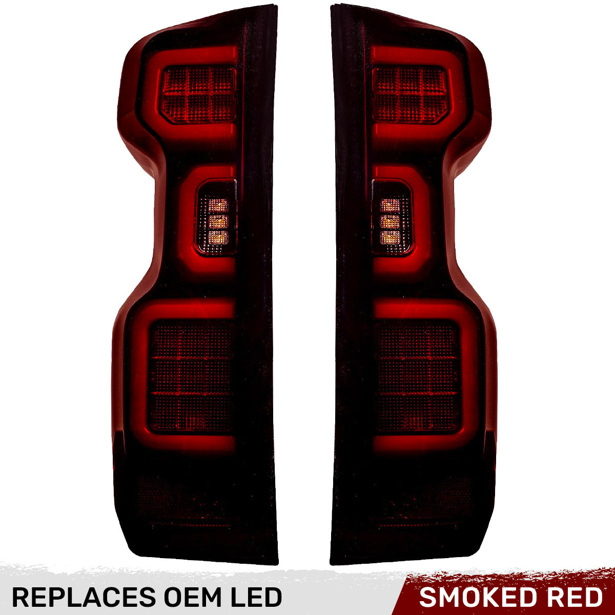 Chevy Silverado 2500/3500 20-23 Ultra Bright OLED Tail Lights (Replaces Factory/OEM LED Tail Lights Only) - Multiple Lens