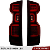 Chevy Silverado 2500/3500 24-26 Ultra Bright OLED Tail Lights (Replaces Factory/OEM LED Tail Lights Only) - Multiple Lens