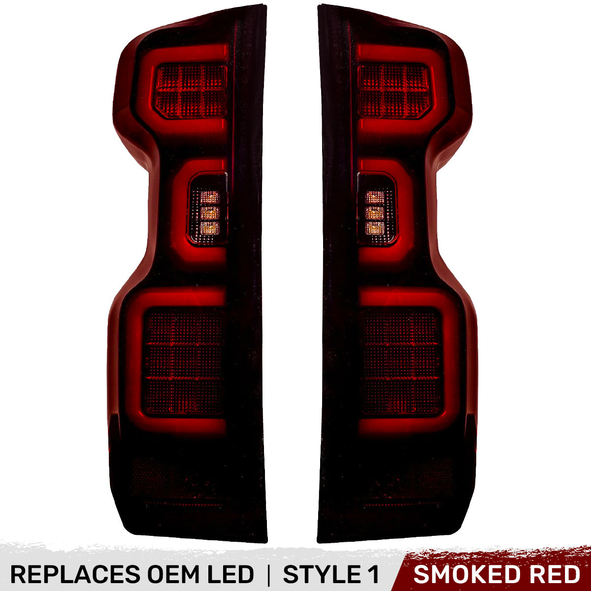 Chevy Silverado 2500/3500 24-26 Ultra Bright OLED Tail Lights (Replaces Factory/OEM LED Tail Lights Only) - Multiple Lens
