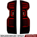 Chevy Silverado 2500/3500 24-26 Ultra Bright OLED Tail Lights (Replaces Factory/OEM LED Tail Lights Only) - Multiple Lens