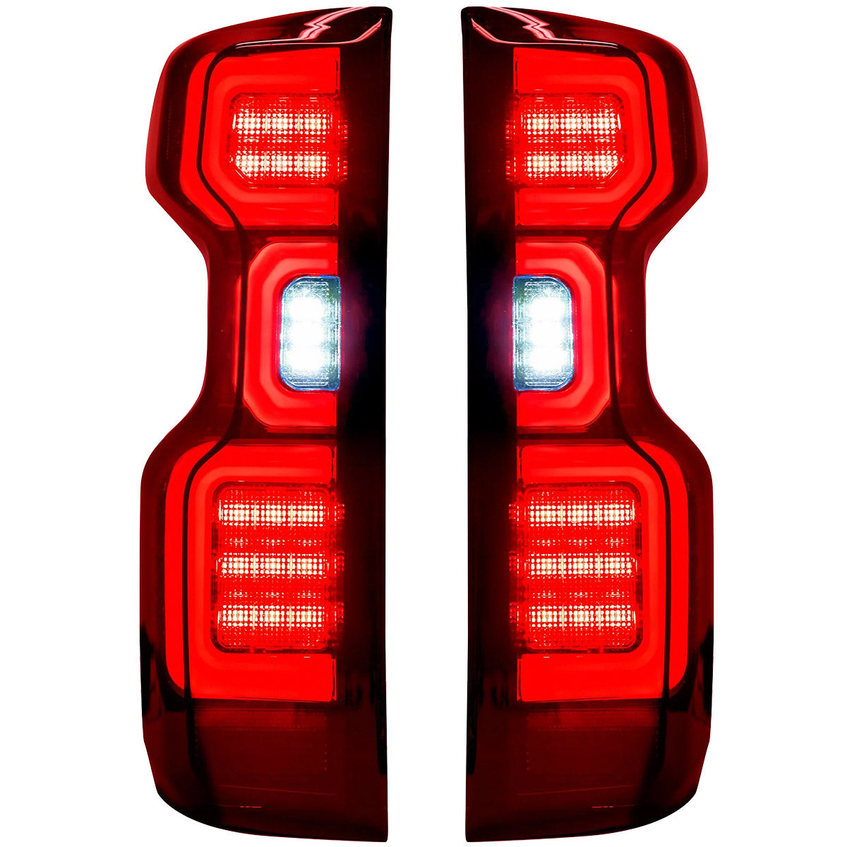 Chevy Silverado 2500/3500 20-23 Ultra Bright OLED Tail Lights (Replaces Factory/OEM LED Tail Lights Only) - Multiple Lens