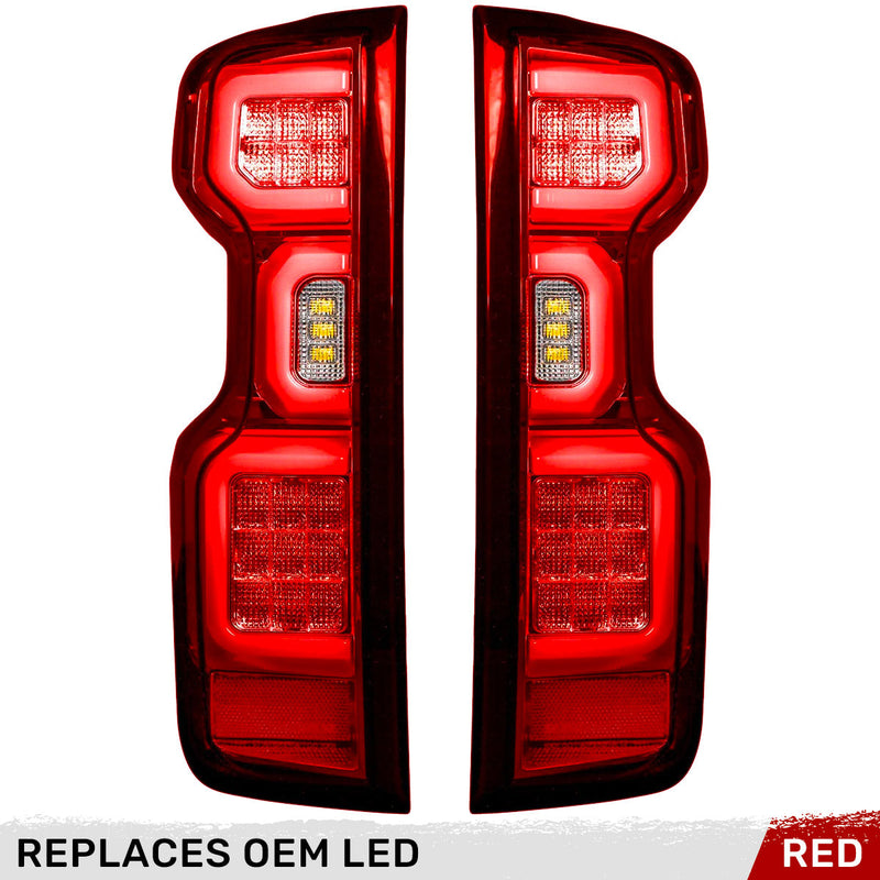Chevy Silverado 1500 19-25 Ultra Bright OLED Tail Lights (Replaces Factory/OEM LED Tail Lights Only) - Multiple Lens