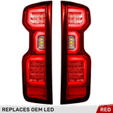Chevy Silverado 2500/3500 24-26 Ultra Bright OLED Tail Lights (Replaces Factory/OEM LED Tail Lights Only) - Multiple Lens