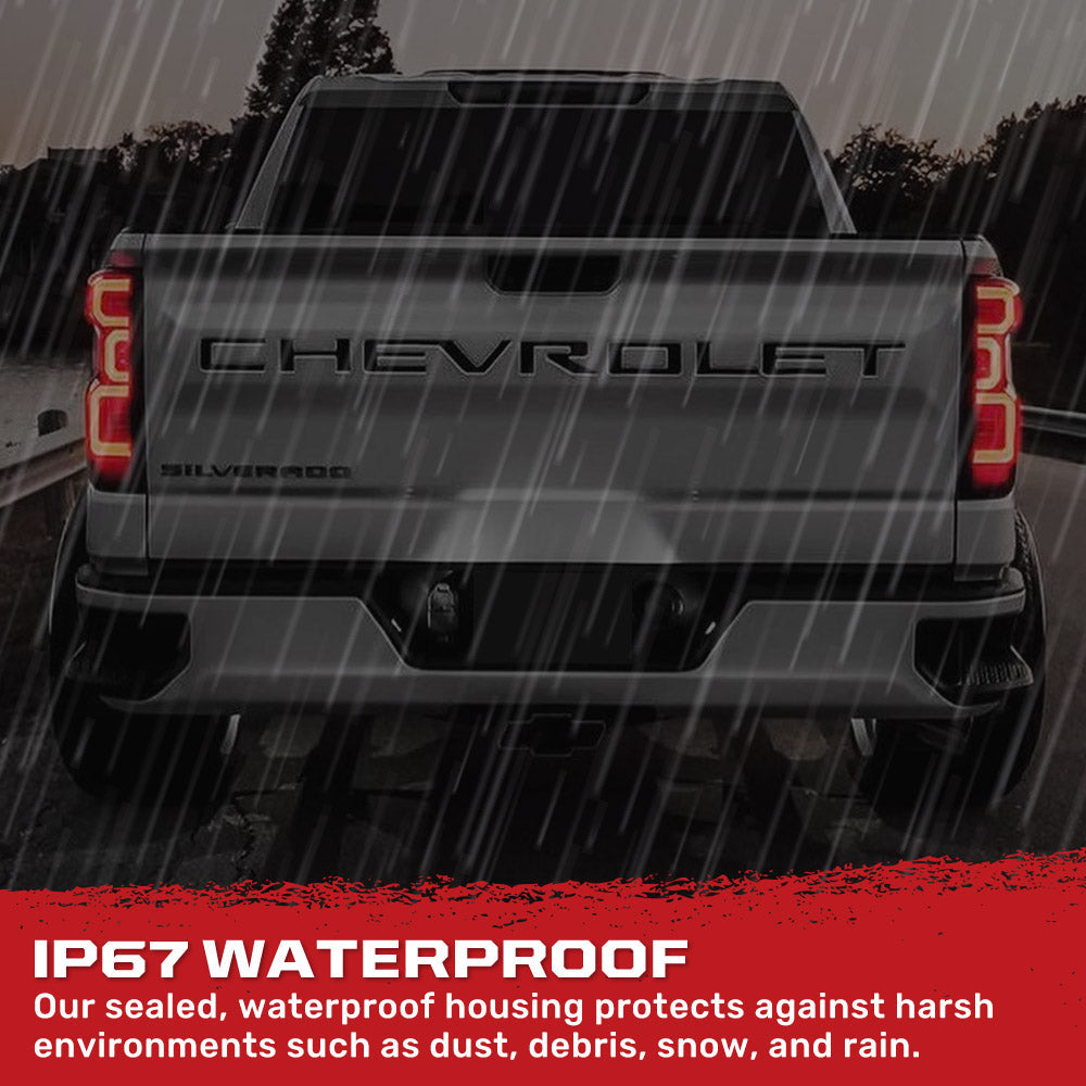 Chevy Silverado 2500/3500 24-26 Ultra Bright OLED Tail Lights (Replaces Factory/OEM LED Tail Lights Only) - Multiple Lens