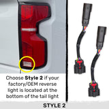 Wiring Harness Adapter Kit for # 264397LED Series for Compatibility with Chevy Silverado 24-26 2500/3500 Tail Lights