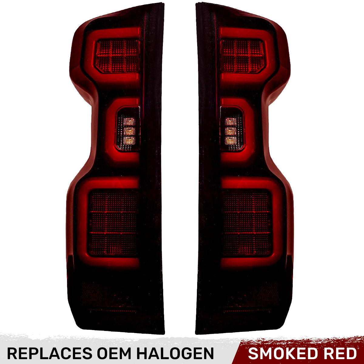 Chevy Silverado 1500 19-26 Ultra Bright OLED Tail Lights (Replaces Factory/OEM Halogen Tail Lights Only) - Multiple Lens