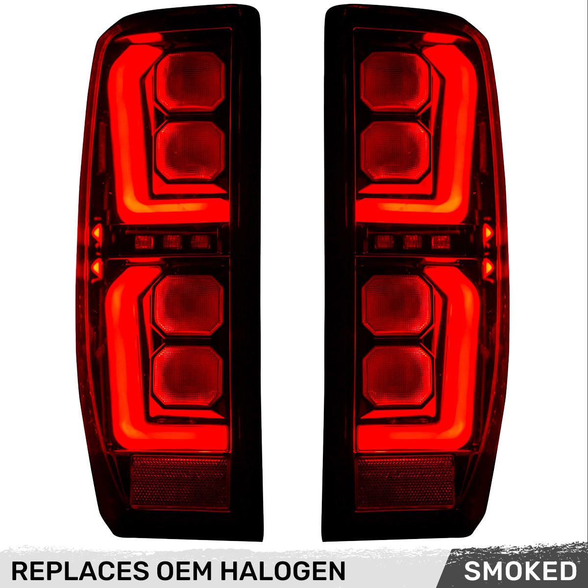 GMC Sierra 2500/3500 20-23 Ultra Bright OLED Tail Lights (Replaces Factory/OEM Halogen Tail Lights Only) - Multiple Lens