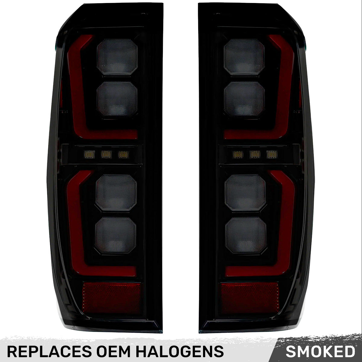 GMC Sierra 1500 19-26 Ultra Bright OLED Tail Lights (Replaces Factory/OEM Halogen Tail Lights Only) - Multiple Lens