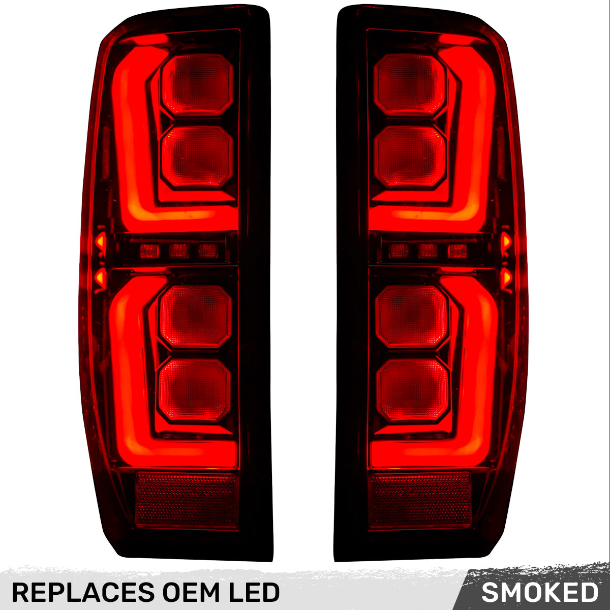 GMC Sierra 2500/3500 20-23 Ultra Bright OLED Tail Lights (Replaces Factory/OEM LED Tail Lights Only) - Multiple Lens