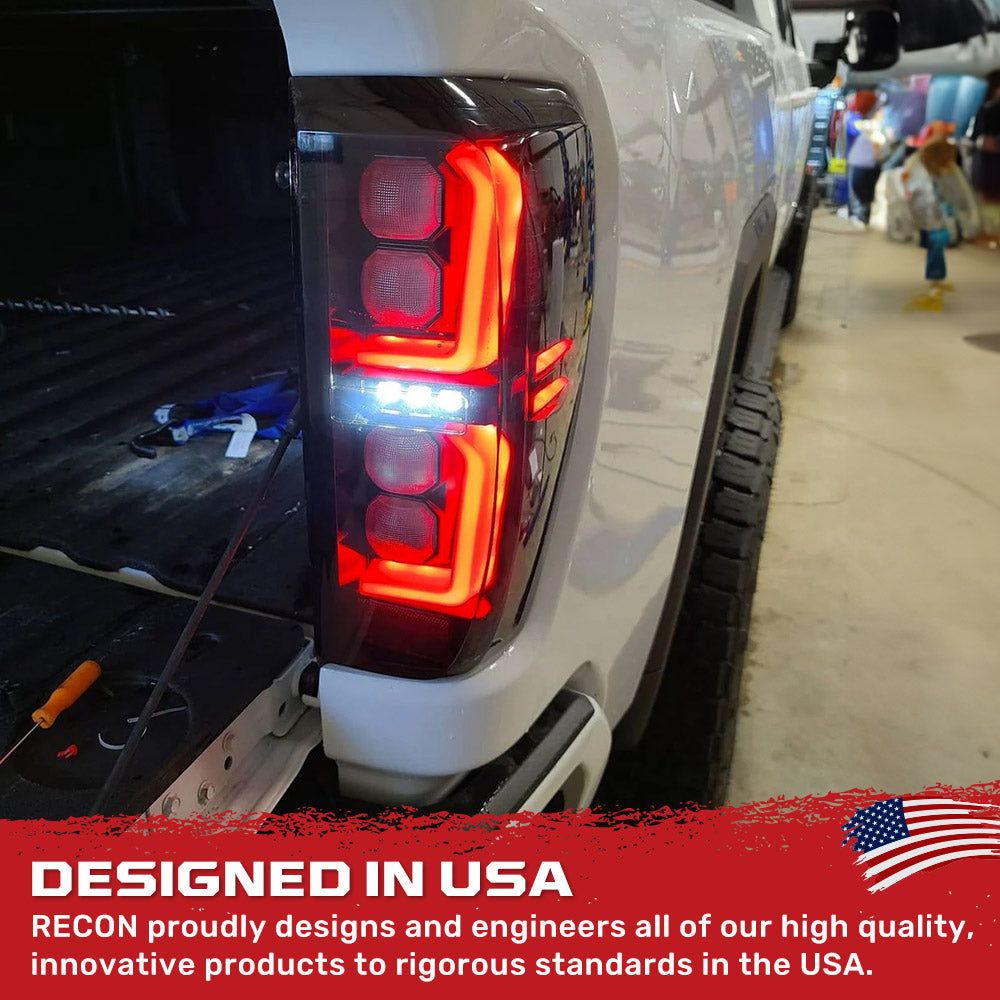 GMC Sierra 1500 19-26 Ultra Bright OLED Tail Lights (Replaces Factory/OEM Halogen Tail Lights Only) - Multiple Lens