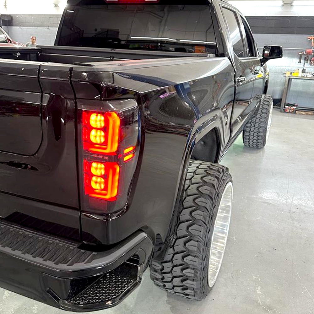GMC Sierra 1500 19-26 Ultra Bright OLED Tail Lights (Replaces Factory/OEM Halogen Tail Lights Only) - Multiple Lens
