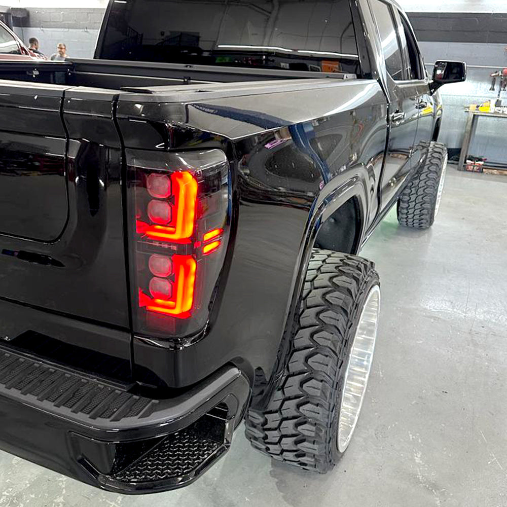 GMC Sierra 2500/3500 20-23 Ultra Bright OLED Tail Lights (Replaces Factory/OEM LED Tail Lights Only) - Multiple Lens
