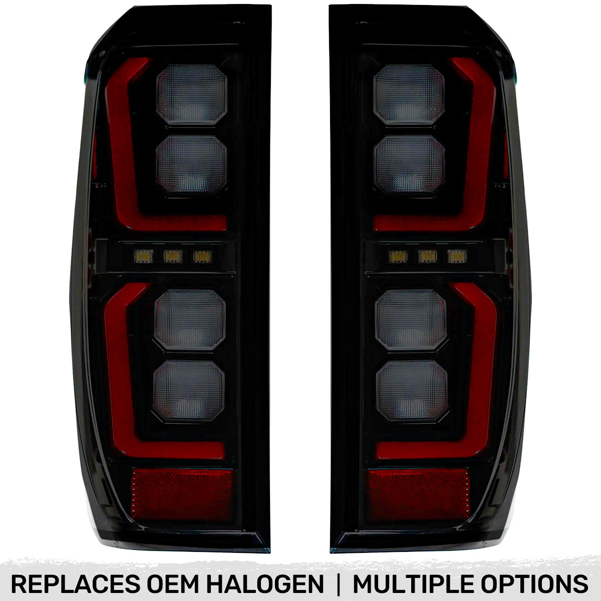 GMC Sierra 1500 19-26 Ultra Bright OLED Tail Lights (Replaces Factory/OEM Halogen Tail Lights Only) - Multiple Lens