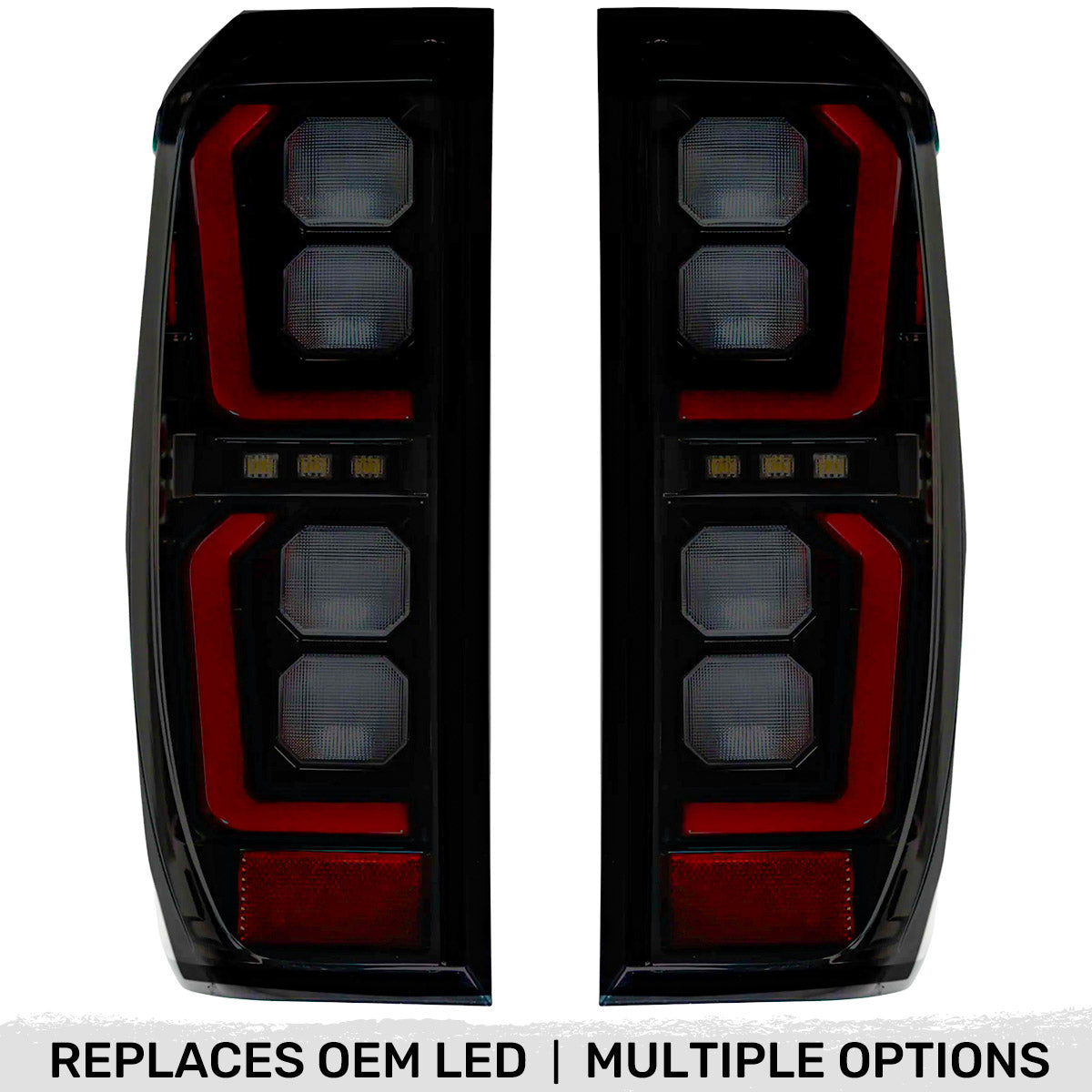GMC Sierra 2500/3500 20-23 Ultra Bright OLED Tail Lights (Replaces Factory/OEM LED Tail Lights Only) - Multiple Lens