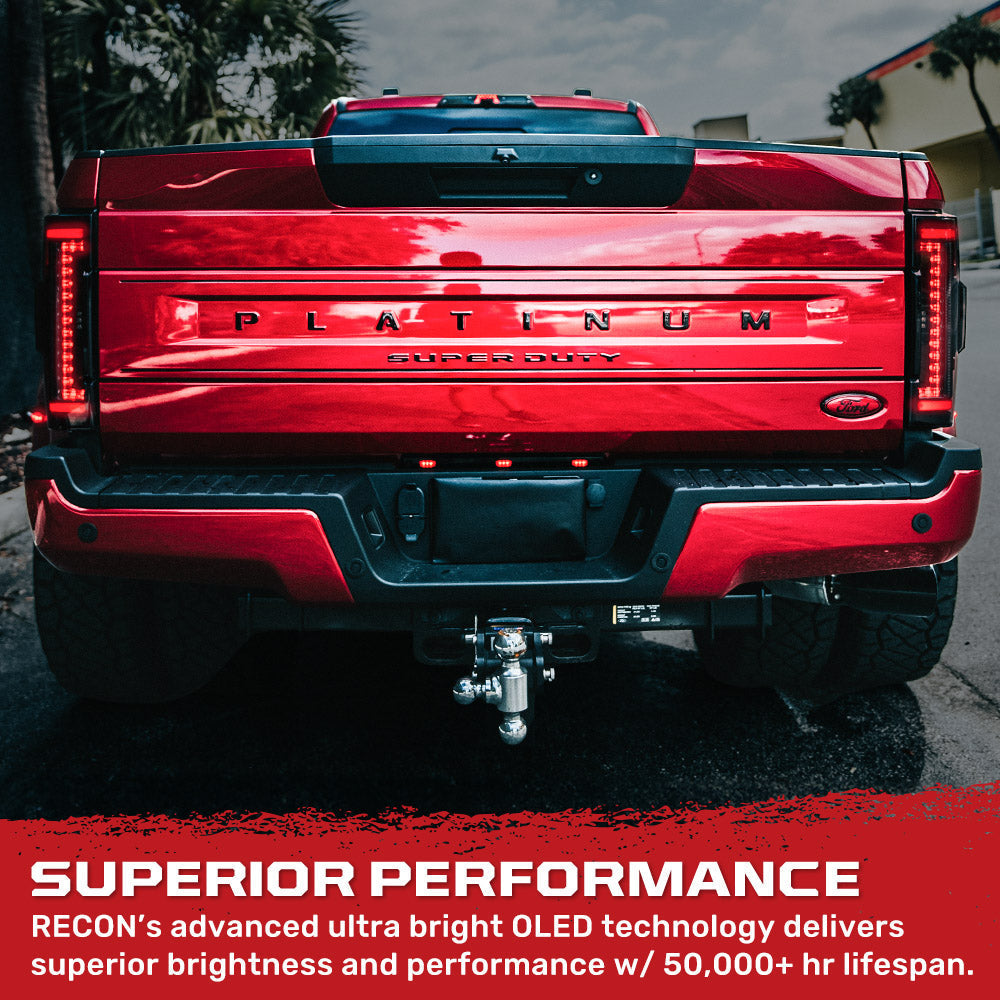 Ford Super Duty 20-22 Ultra Bright OLED Tail Lights (Replaces Factory/OEM Halogen) - Multiple Lens RECON Ford Super Duty 20-22 Ultra Bright OLED Tail Lights (Replaces Factory/OEM Halogen) - Multiple Lens Ford Super Duty 20-22 Ultra Bright OLED Tail Lights (Replaces Factory/OEM Halogen) - Multiple Lens Ford Super Duty 20-22 Ultra Bright OLED Tail Lights (Replaces Factory/OEM Halogen) - Multiple Lens Ford Super Duty 20-22 Ultra Bright OLED Tail Lights (Replaces Factory/OEM Halogen) - Multiple Lens