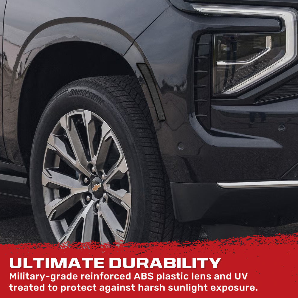 Cadillac 25-26 Escalade & GMC Yukon & Chevy Tahoe/Suburban OLED Front Fender Lens Ultra Bright LED Lights - Multiple Options
