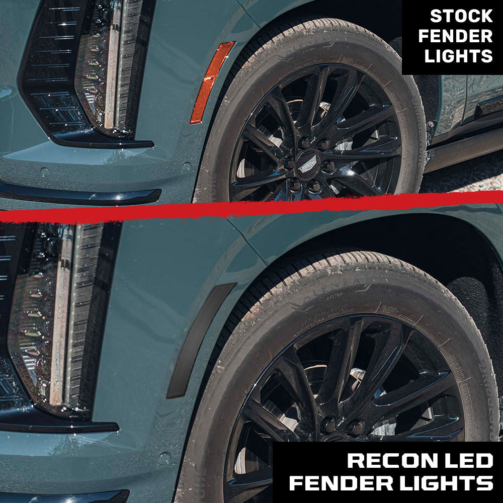 Cadillac 25-26 Escalade & GMC Yukon & Chevy Tahoe/Suburban OLED Front Fender Lens Ultra Bright LED Lights - Multiple Options